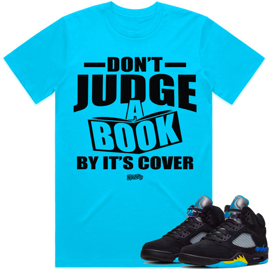 Jordan Black Aqua 5s : Sneaker Tees Shirts to Match : Judge Book