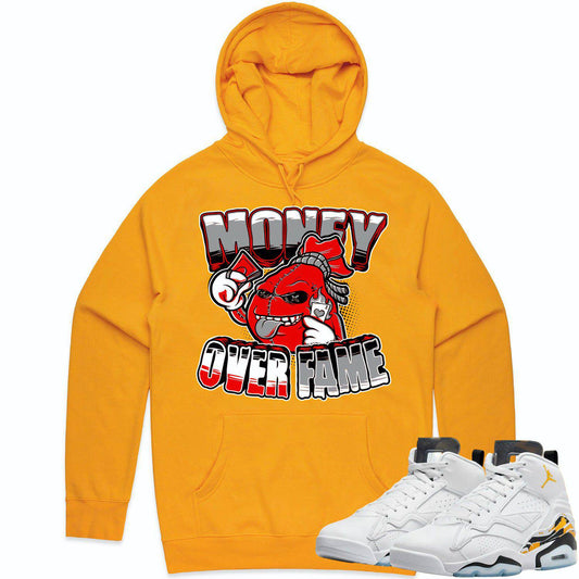 Jordan MVP 678 Yellow Ochre Hoodie - Ochre Hoodies - Money over Fame