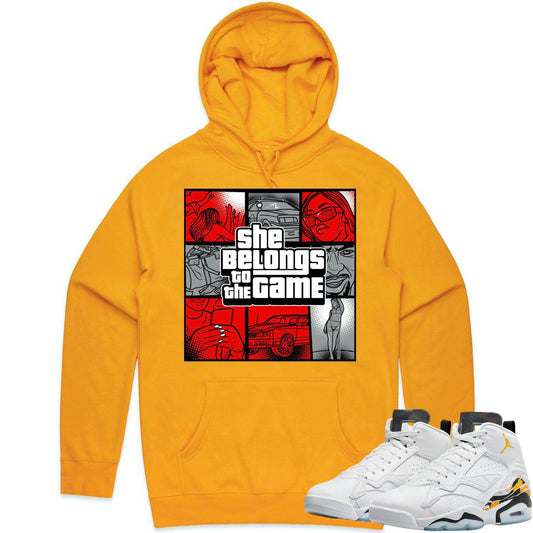 Jordan MVP 678 Yellow Ochre Hoodie - Ochre Hoodies - Red Game