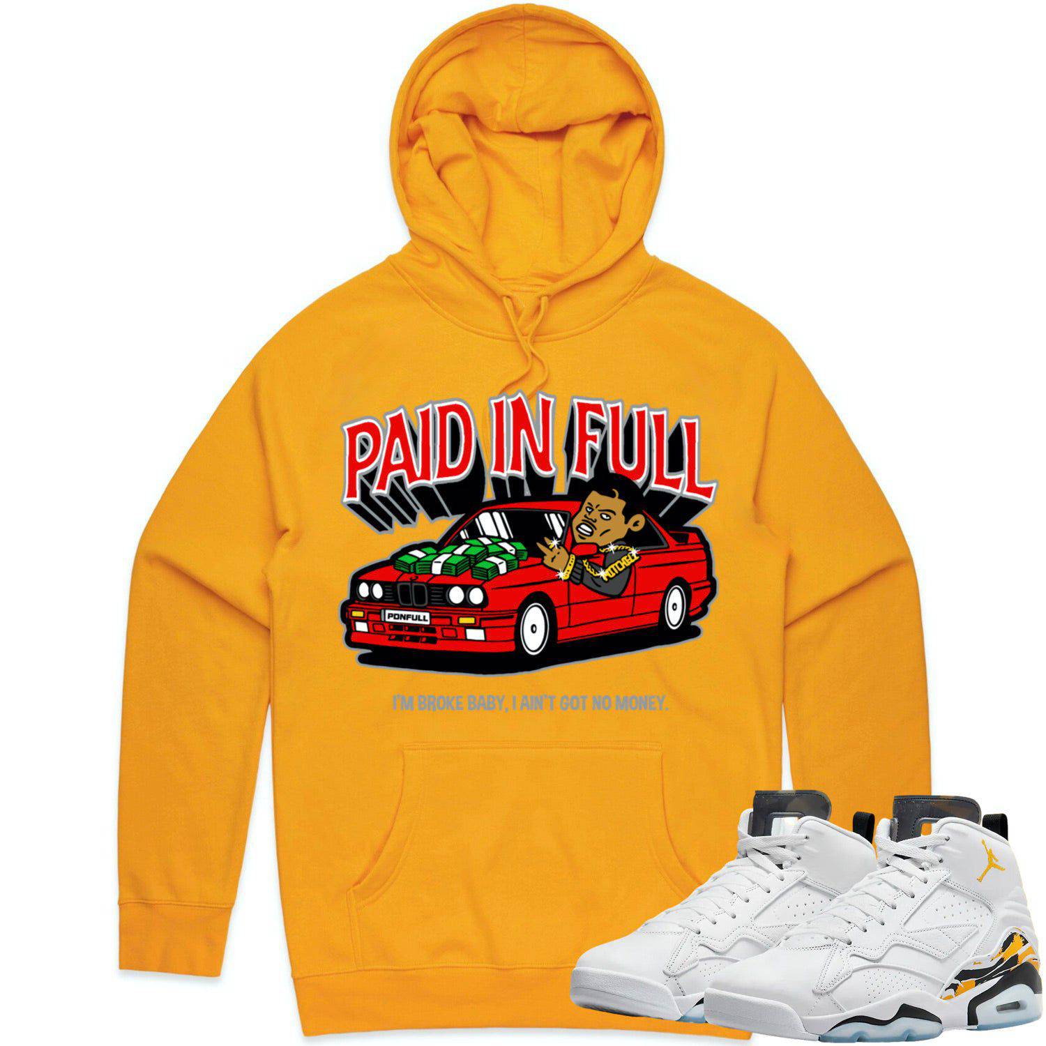 Jordan MVP 678 Yellow Ochre Hoodie - Ochre Hoodies - Red Paid