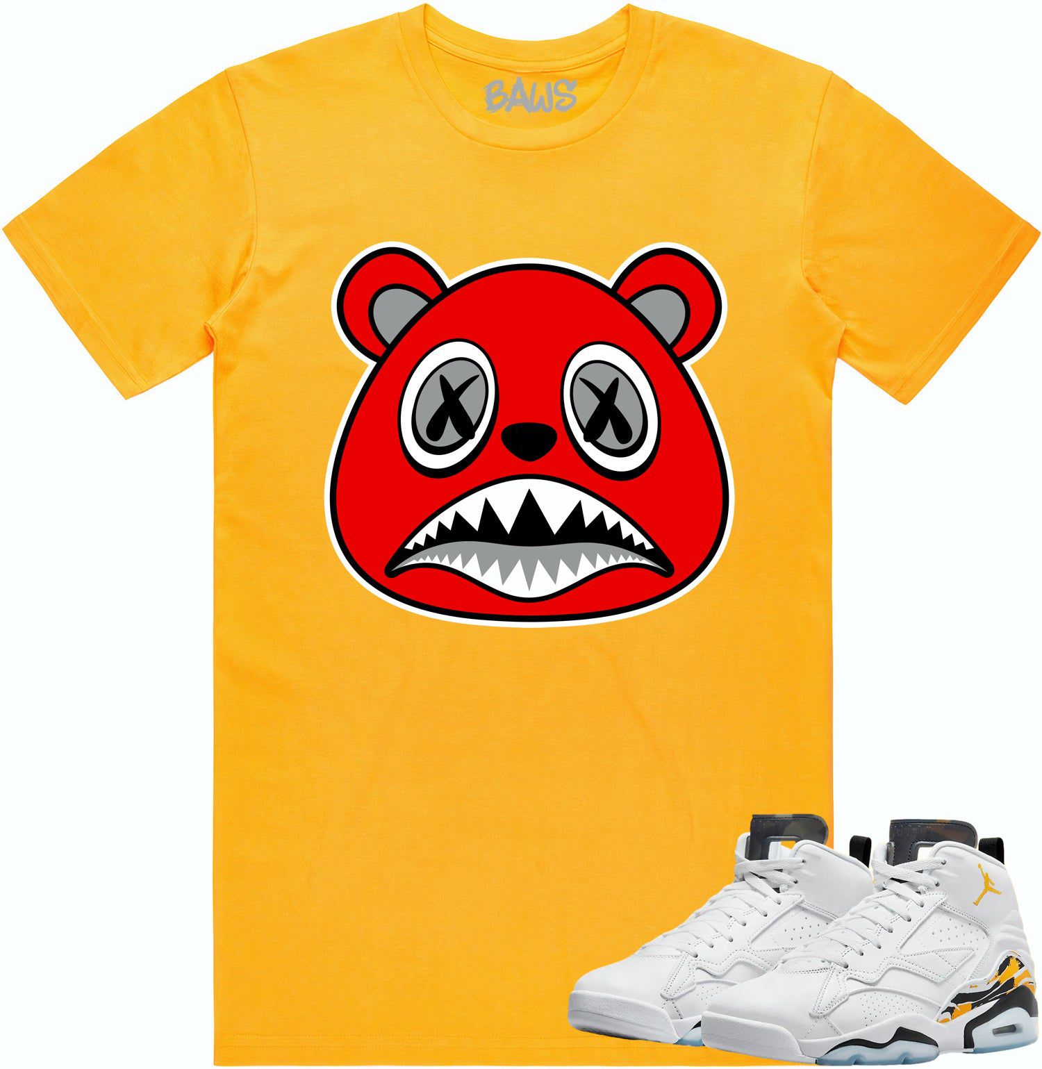 Jordan MVP 678 Yellow Ochre Shirt - Ochre Sneaker Tees - Angry Baws