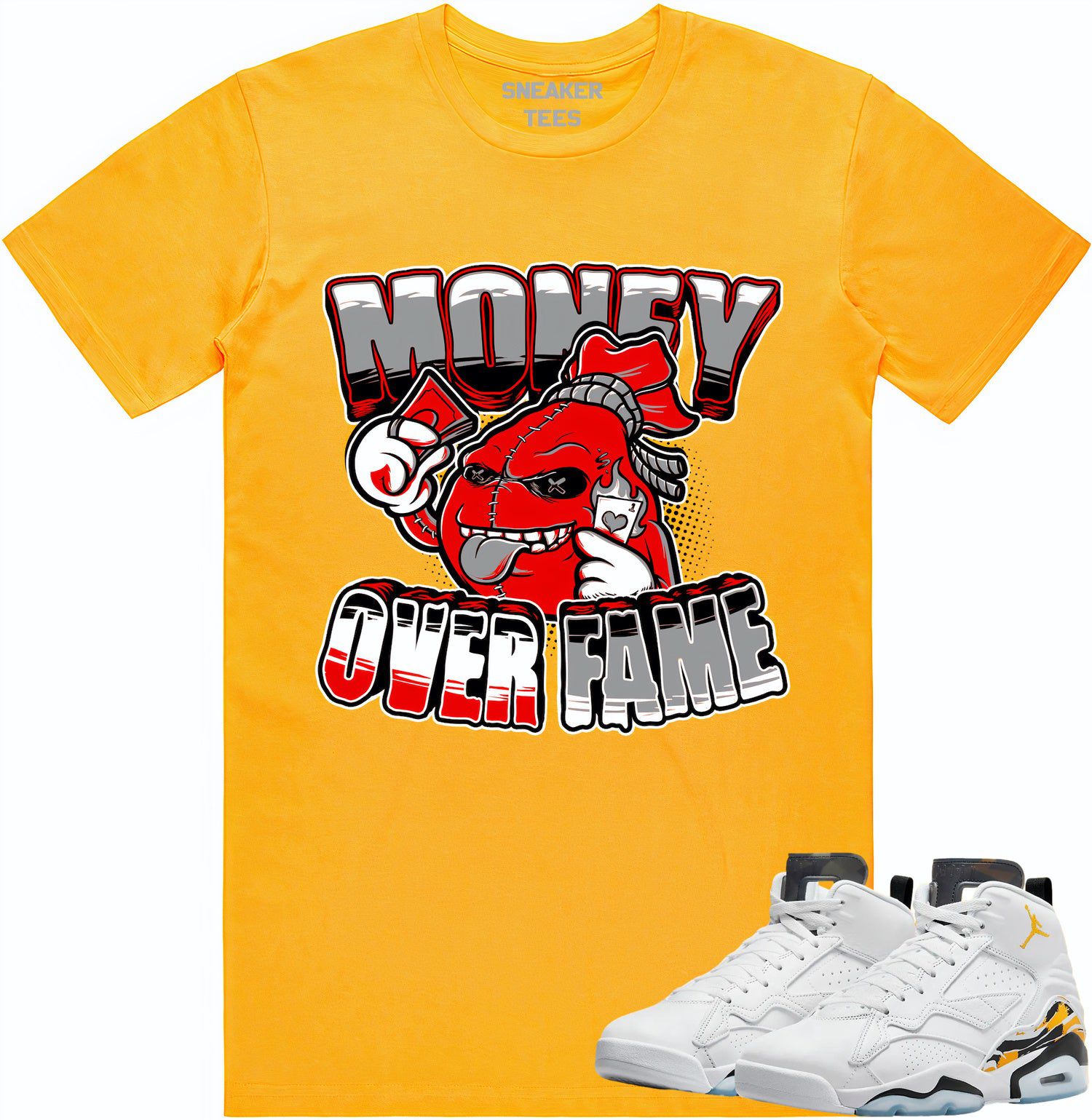 Jordan MVP 678 Yellow Ochre Shirt - Ochre Sneaker Tees - Money Fame