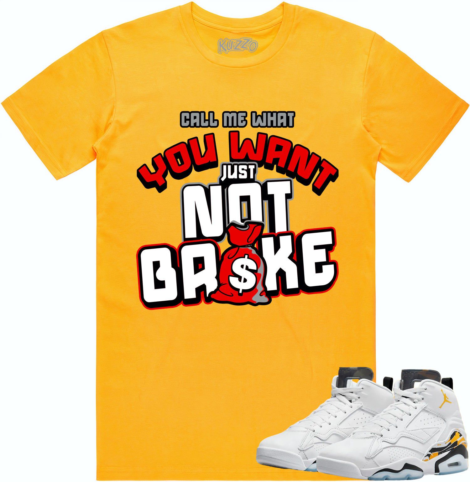 Jordan MVP 678 Yellow Ochre Shirt - Ochre Sneaker Tees - Not Broke