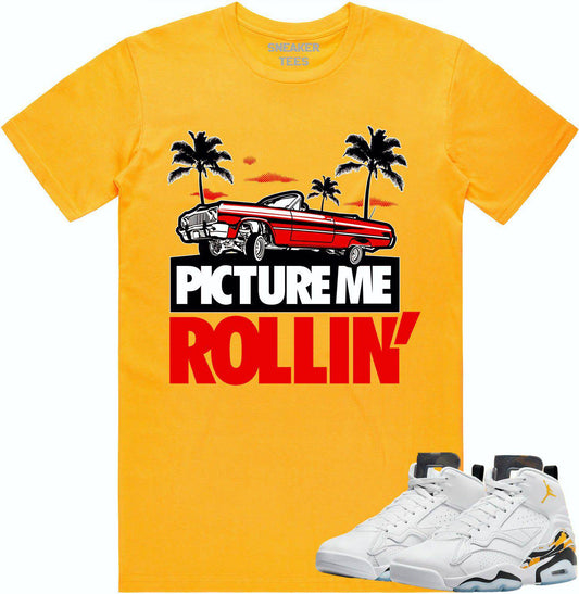 Jordan MVP 678 Yellow Ochre Shirt - Ochre Sneaker Tees - Red Picture