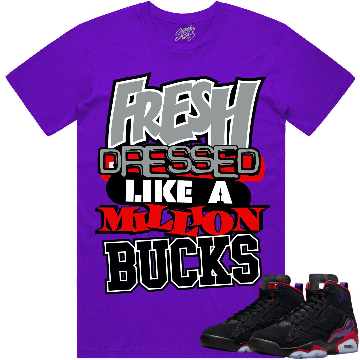 Jordan MVP Raptors Shirt - Sneaker Tees - Red Million Bucks