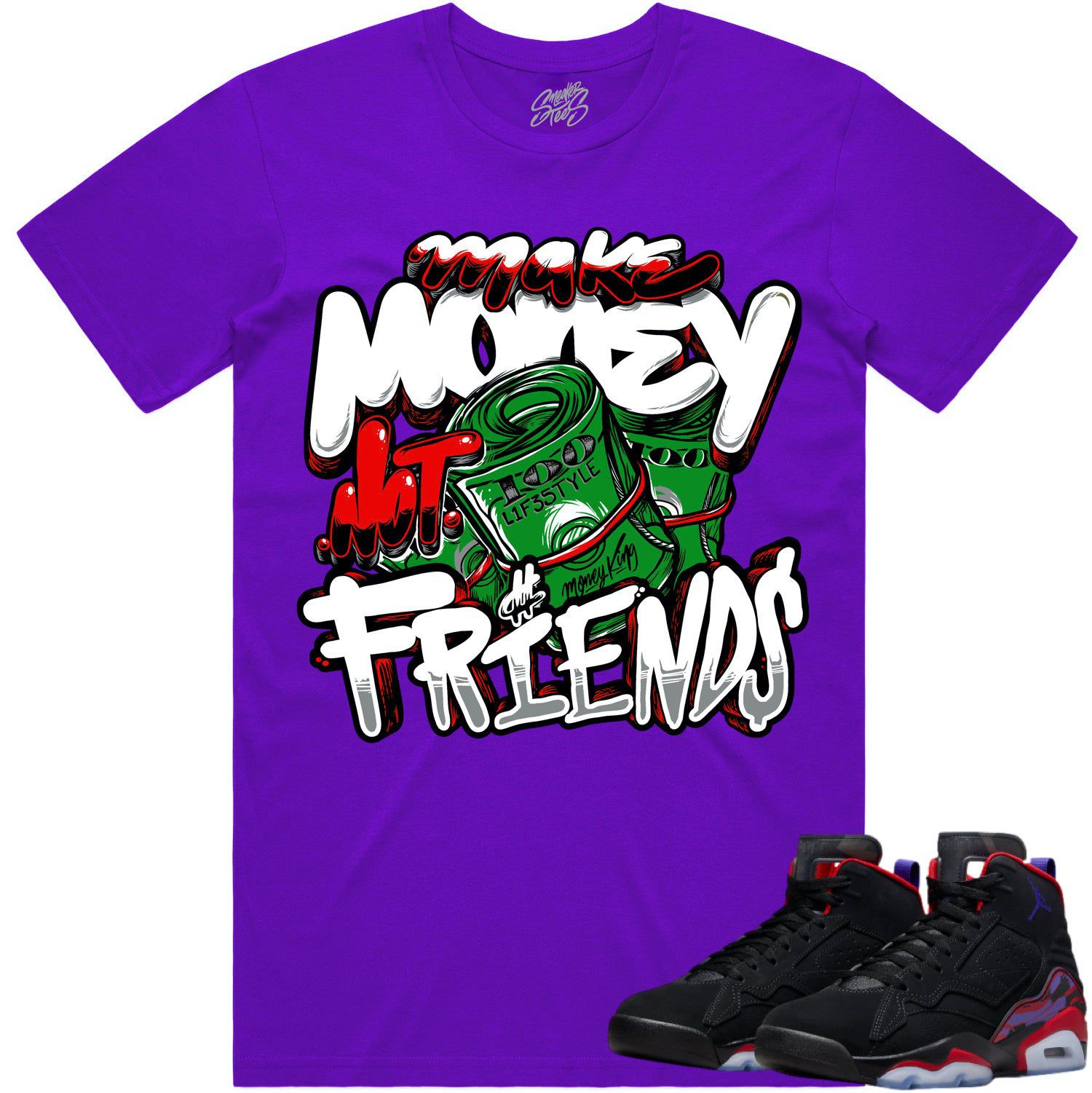 Jordan MVP Raptors Shirt - Sneaker Tees - Red Money Friends