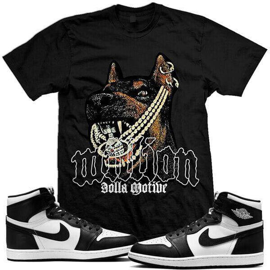 Jordan Retro 1 85 High Black White 1s : Shirts to Match : Doberman