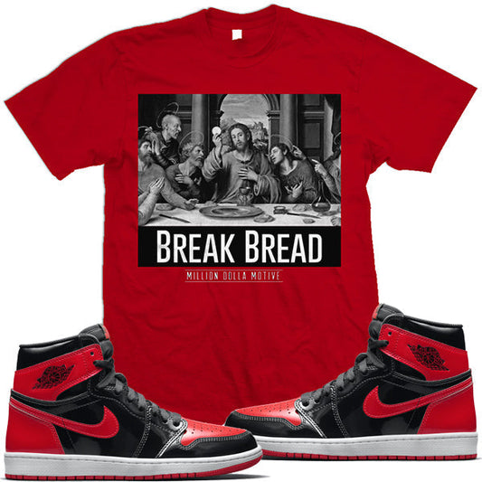 Jordan Retro 1 OG High Patent Leather Bred | Shirt to Match | Red