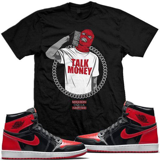 Jordan Retro 1 OG High Patent Leather Bred Shirts