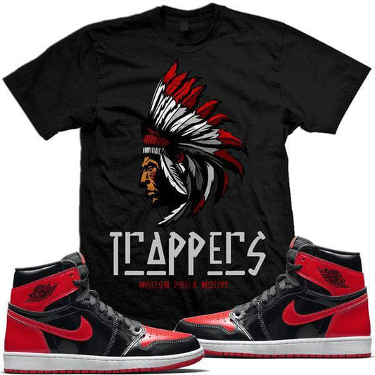 Jordan Retro 1 OG High Patent Leather Bred Shirts