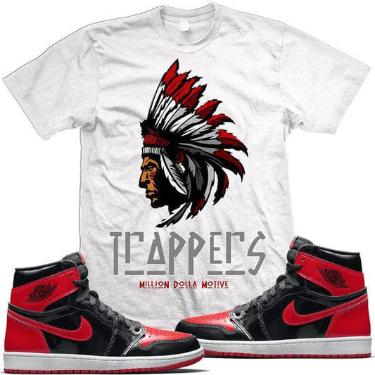 Jordan Retro 1 OG High Patent Leather Bred Shirts