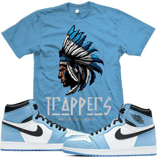 Jordan Retro 1 UNC University Sneaker T-Shirts