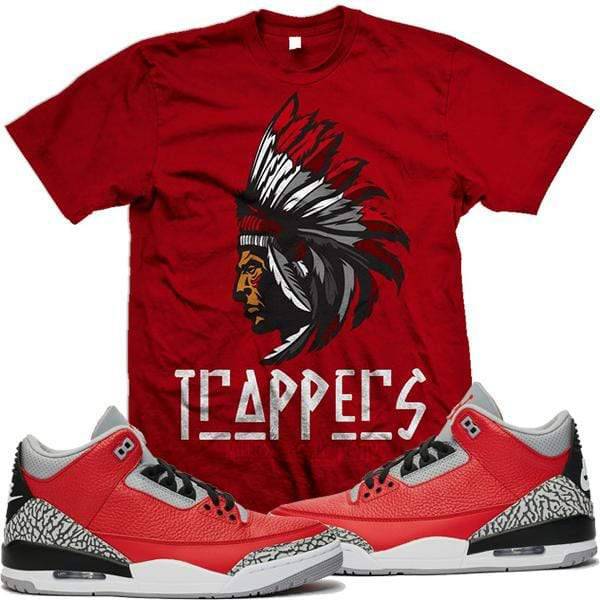 Jordan Retro 3 Red Cement Sneaker Shirt