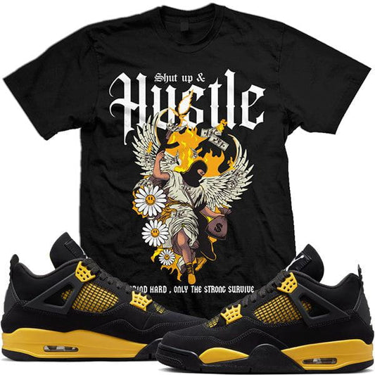 Jordan Retro 4 Thunder 4s Sneaker Tees Shirts to Match : Hustle