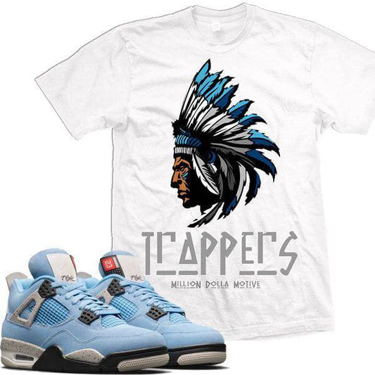 Jordan Retro 4 UNC Blue Cement Sneaker Shirt