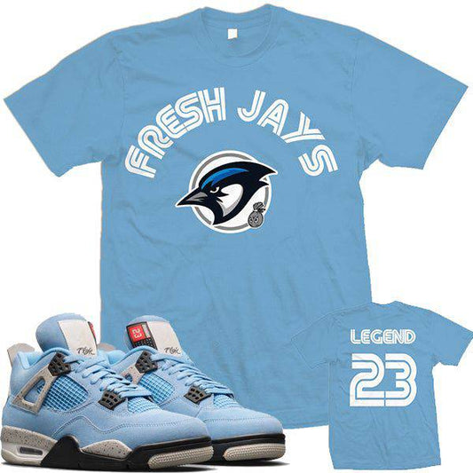 Jordan Retro 4 UNC Cement Sneaker Shirt