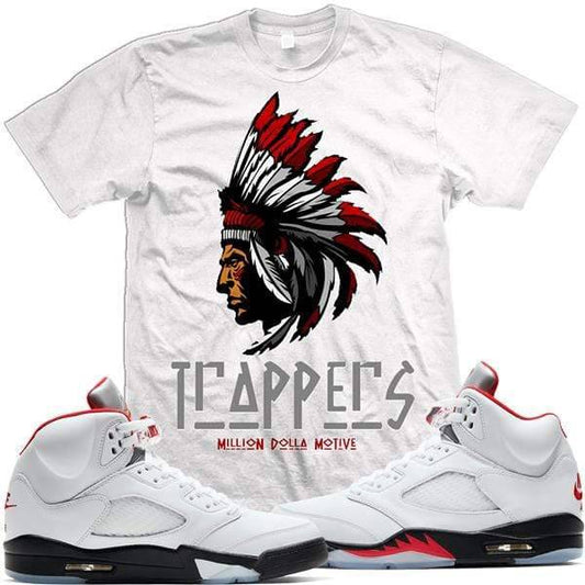 Jordan Retro 5 69 Points Fire Red Sneaker Shirt