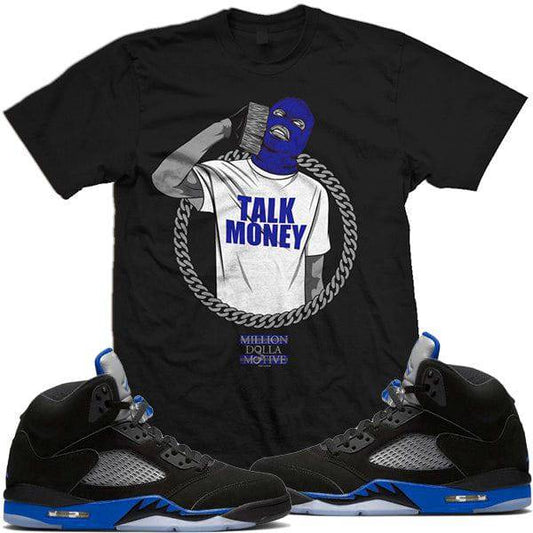 Jordan Retro 5 Racer Blue Sneaker Shirt