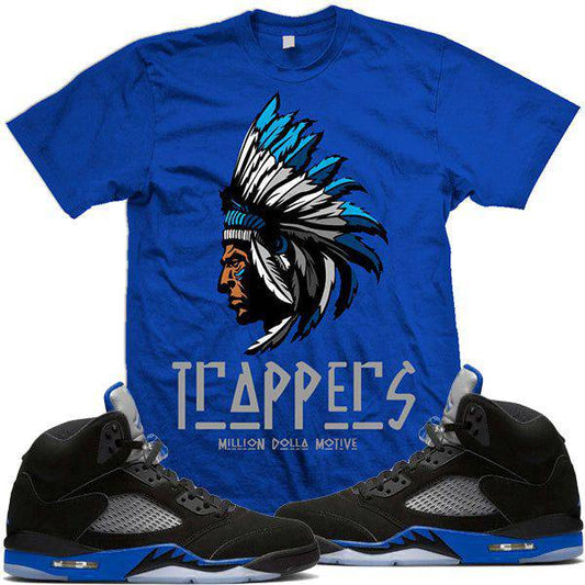 Jordan Retro 5 Racer Blue Sneaker Shirt