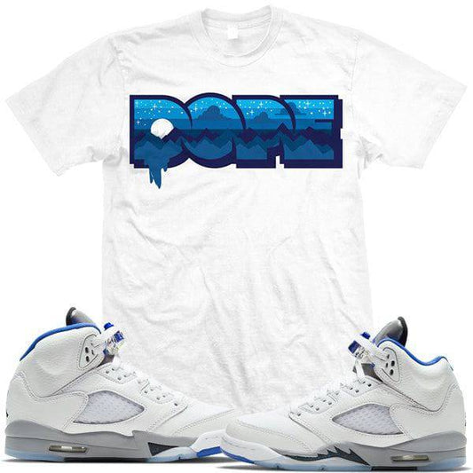 Jordan Retro 5 Stealth Sneaker T-Shirt