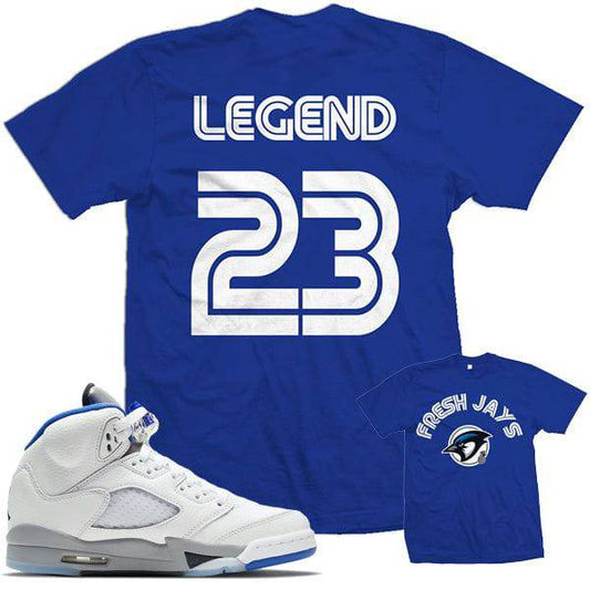 Jordan Retro 5 Stealth Sneaker T-Shirt