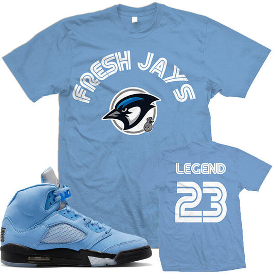 Jordan Retro 5 UNC University Blue 5s : Shirts to Match : Fresh Jays