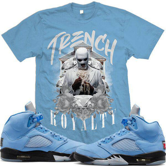 Jordan Retro 5 UNC University Blue 5s : Shirts to Match : Trenches