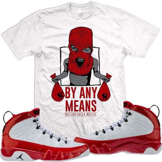 Jordan Retro 9 Gym Red Chicago Sneaker Shirt