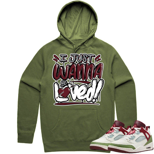 Jordan Spizike Hoodie - Year of the Dragon Hoodie - Burgundy Loved