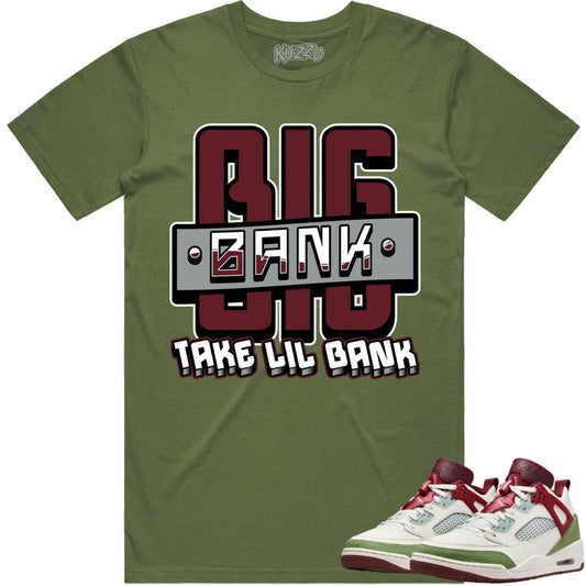 Jordan Spizike Shirt - Year of the Dragon Shirts - Burgundy Big Bank