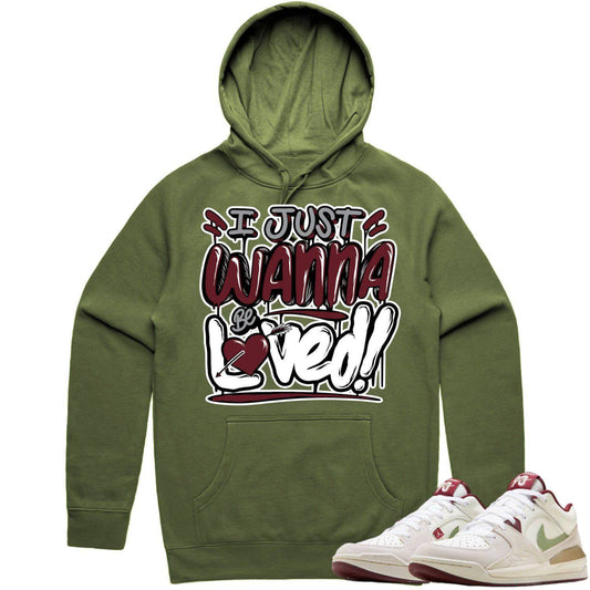 Jordan Stadium 90 Hoodie - Year of the Dragon Hoodie - Burgundy Loved