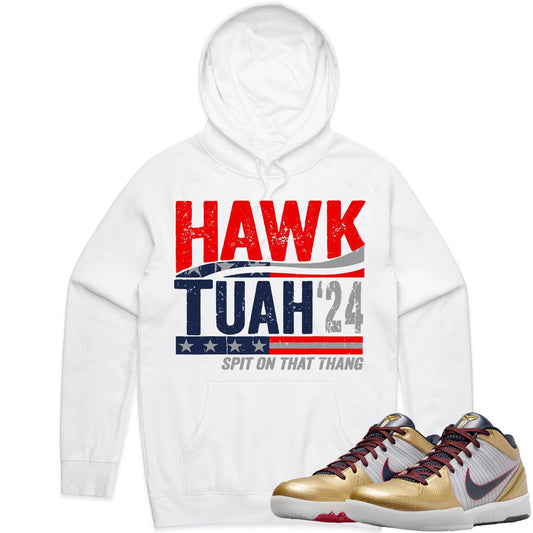 Kobe 4 Gold Medal Hoodie to Match - Hawk