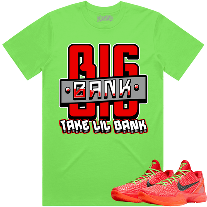 Kobe 6 Reverse Grinch 6s Shirt - Reverse Grinch Shirts - Big Bank