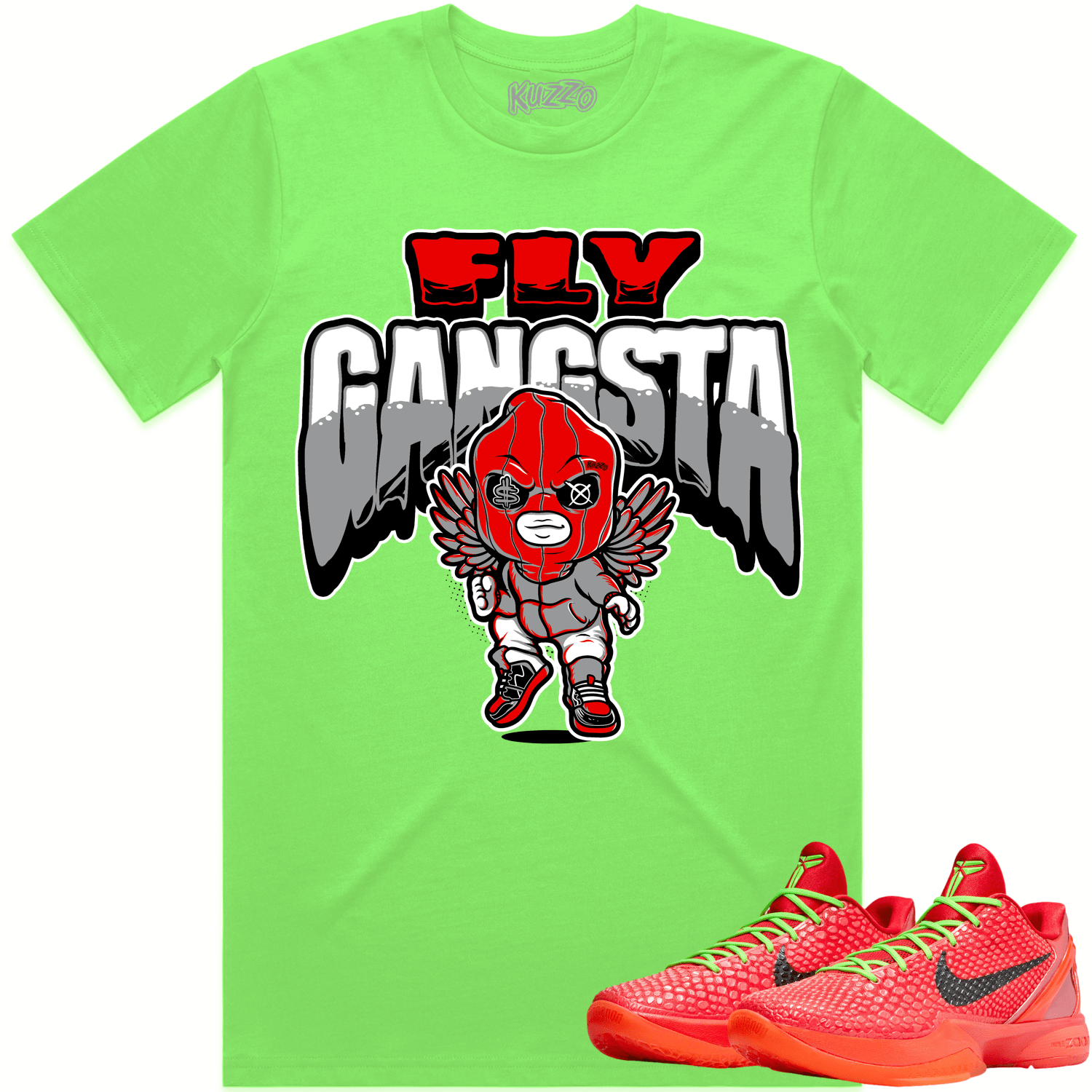 Kobe 6 Reverse Grinch 6s Shirt - Reverse Grinch Shirts - Fly Gangsta