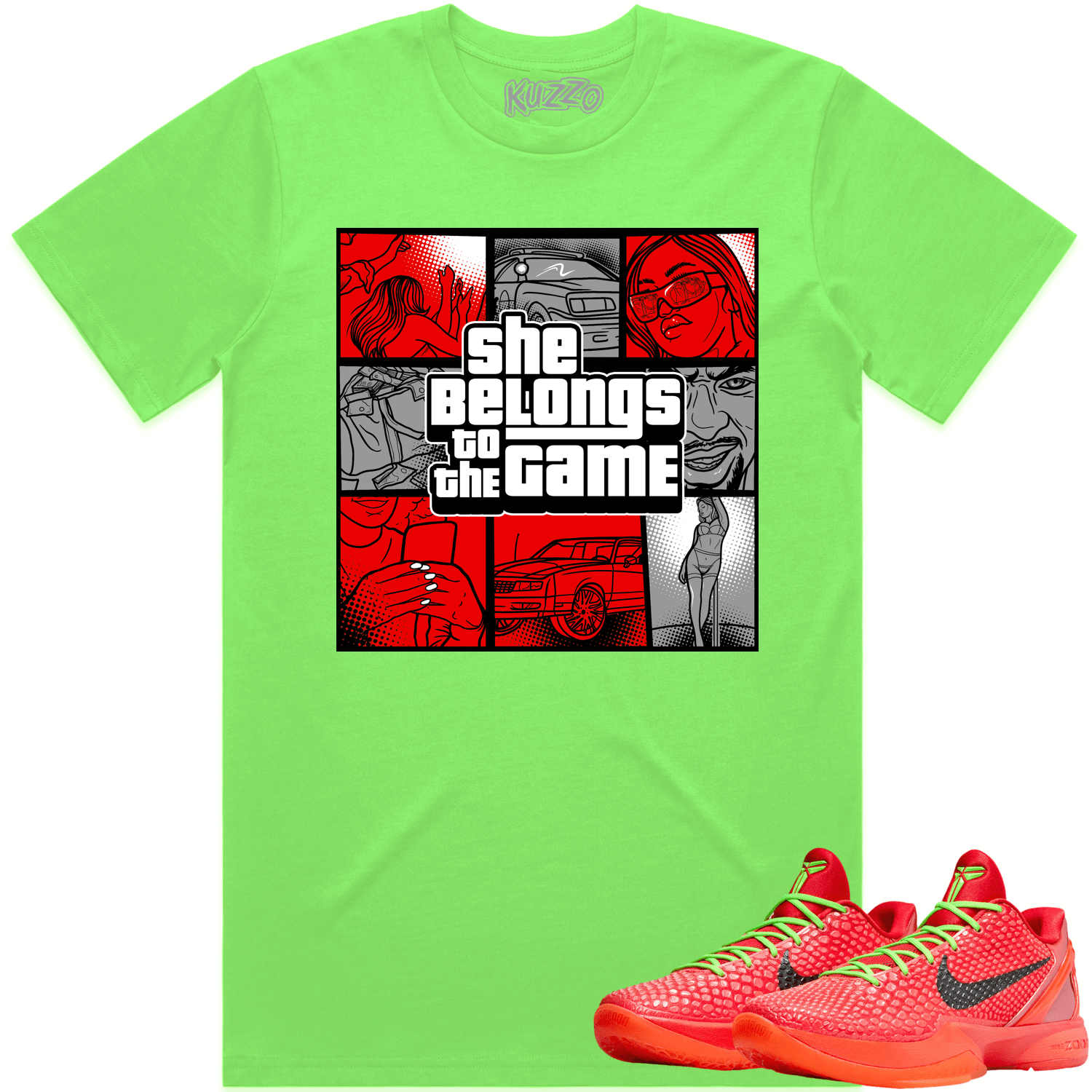 Kobe 6 Reverse Grinch 6s Shirt - Reverse Grinch Shirts - Game