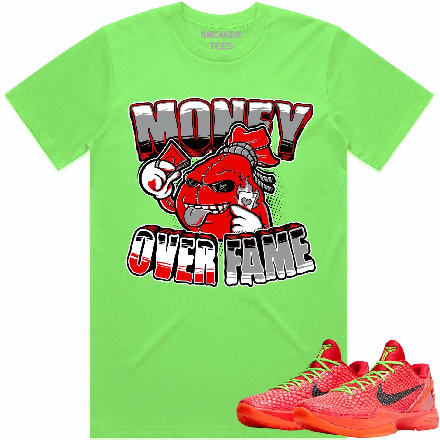 Kobe 6 Reverse Grinch 6s Shirt - Reverse Grinch Shirts - Money Fame