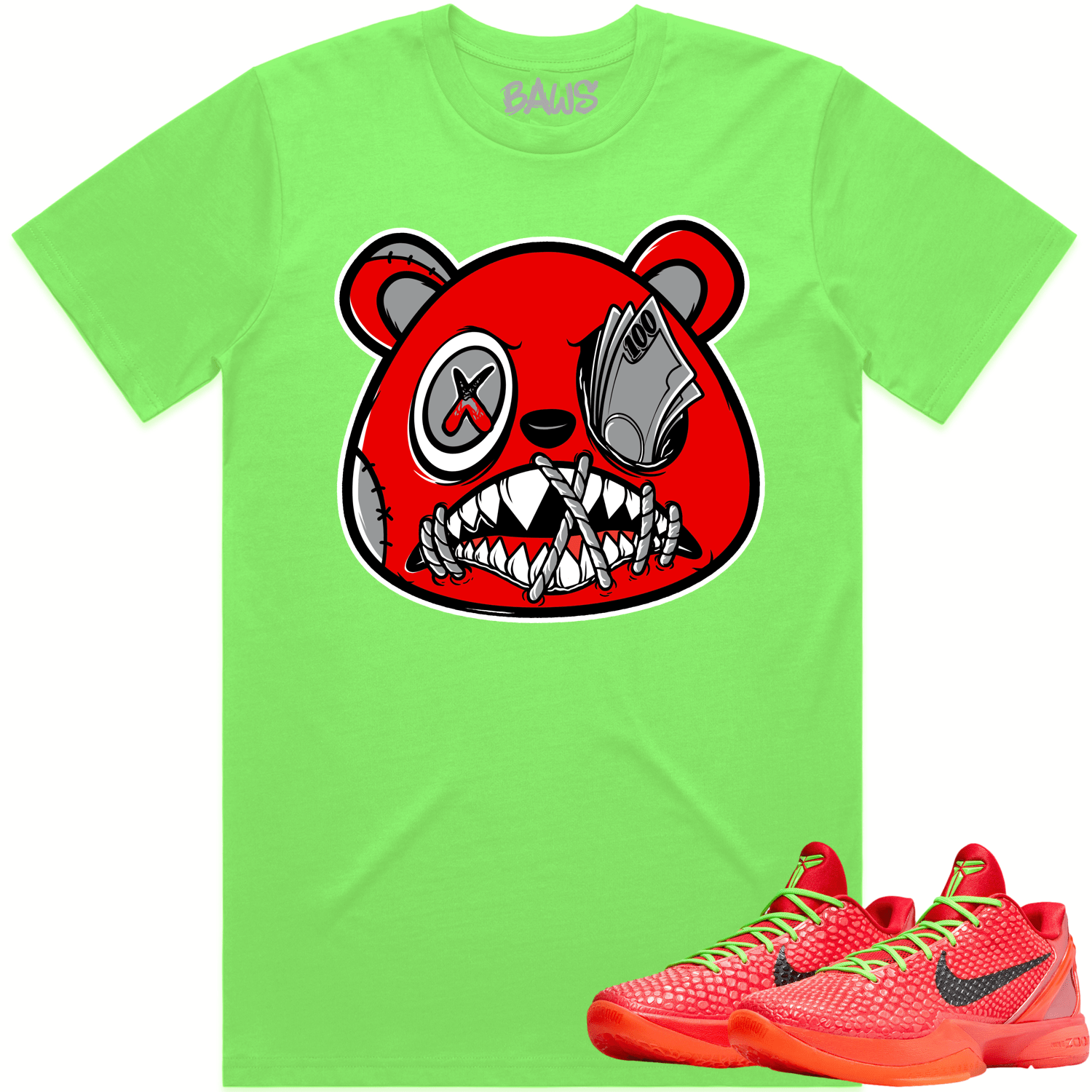 Kobe 6 Reverse Grinch 6s Shirt - Reverse Grinch Shirts - Money Talks