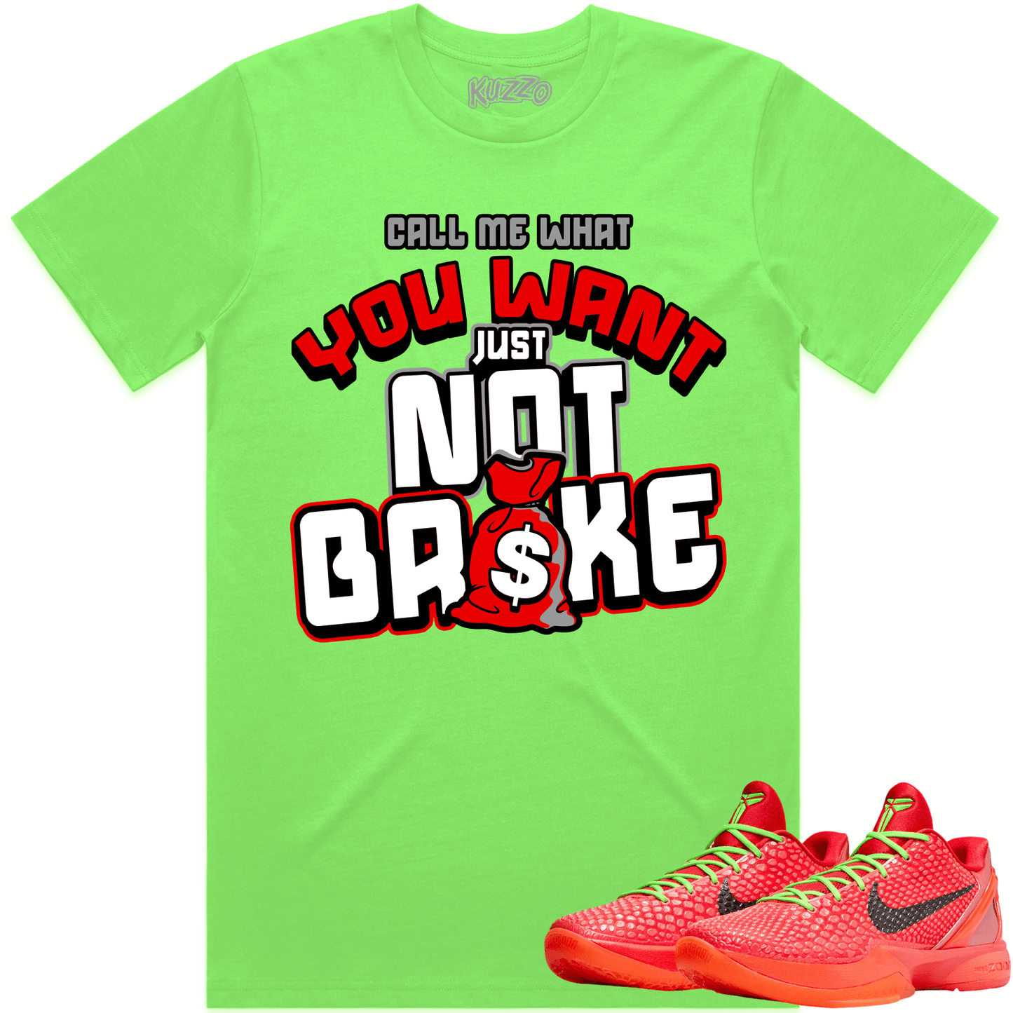 Kobe 6 Reverse Grinch 6s Shirt - Reverse Grinch Shirts - Not Broke
