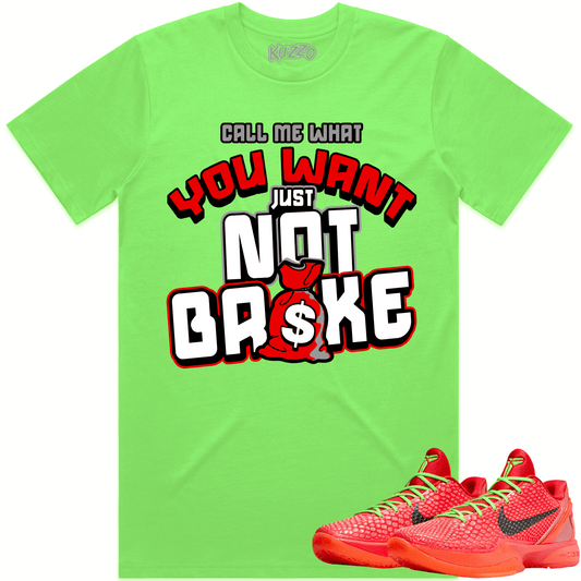 Kobe 6 Reverse Grinch 6s Shirt - Reverse Grinch Shirts - Not Broke