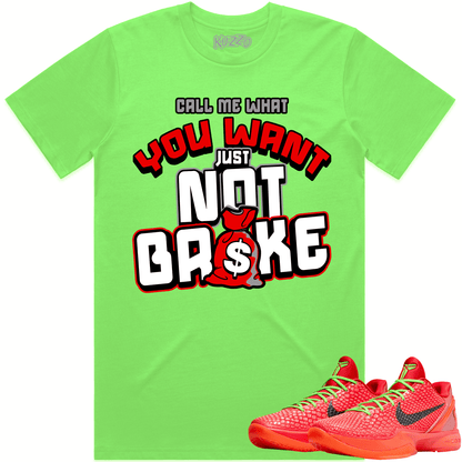 Kobe 6 Reverse Grinch 6s Shirt - Reverse Grinch Shirts - Not Broke