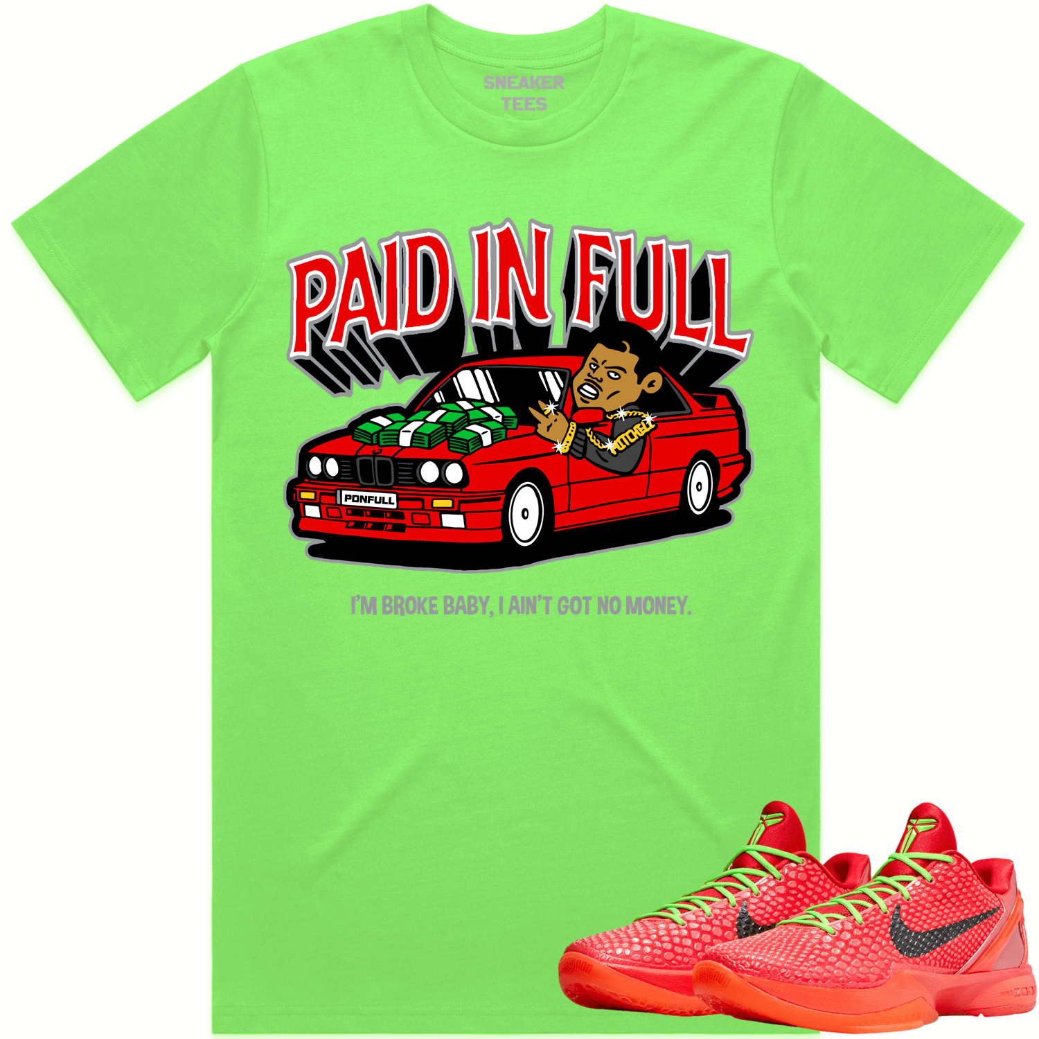 Kobe 6 Reverse Grinch 6s Shirt - Reverse Grinch Shirts - Paid