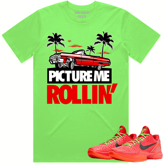 Kobe 6 Reverse Grinch 6s Shirt - Reverse Grinch Shirts - Picture