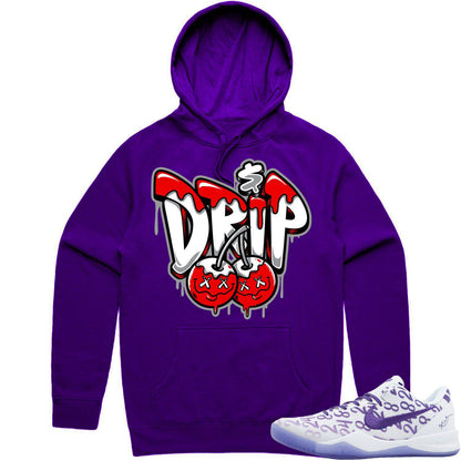 Kobe 8 Court Purple 8s Hoodie - Jordan 678 Raptors Hoodie - Money Drip