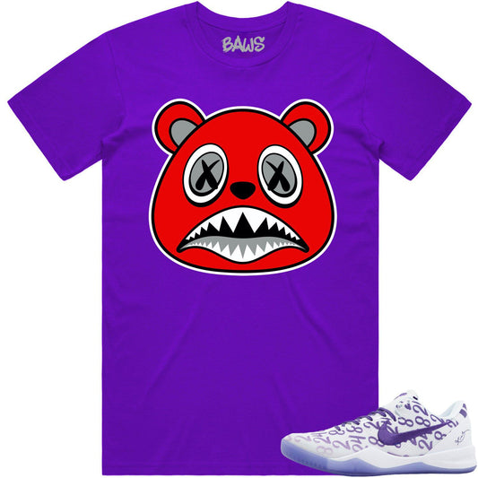 Kobe 8 Court Purple 8s Shirt - Kobe 8s Sneaker Tees - Angry Baws
