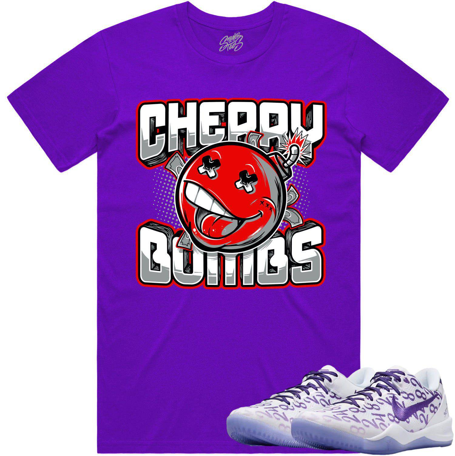 Kobe 8 Court Purple 8s Shirt - Sneaker Tees - Cherry Bombs