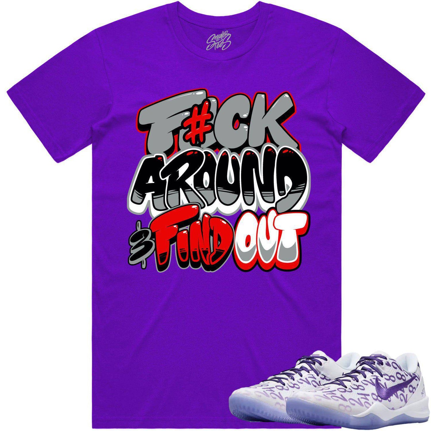 Kobe 8 Court Purple 8s Shirt - Sneaker Tees - F#CK