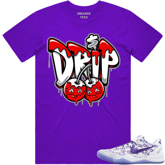 Kobe 8 Court Purple 8s Shirt - Sneaker Tees - Money Drip