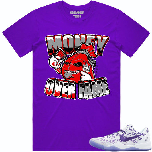 Kobe 8 Court Purple 8s Shirt - Sneaker Tees - Money Over Fame
