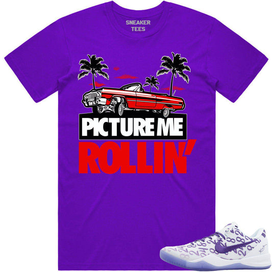 Kobe 8 Court Purple 8s Shirt - Sneaker Tees - Picture