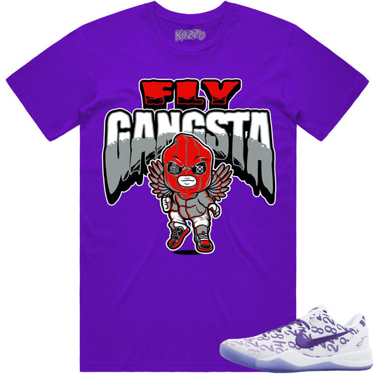 Kobe 8 Court Purple 8s Shirt - Sneaker Tees - Red Fly Gangsta